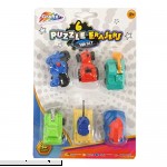 Amazing 3D Puzzle Pencil Erasers Pack of 6 Vehicles by Grafix  B0798TFBFW